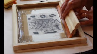 Charcoal monoprint
