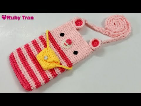 Hướng Dẫn Móc Túi Đựng Điện Thoại Bằng Len | Crochet Bag Phone Handmade