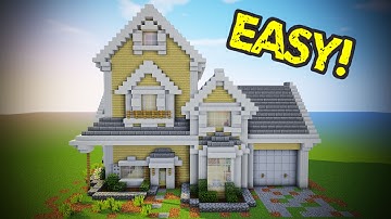 Minecraft - Suburban House Tutorial (Minecraft House)