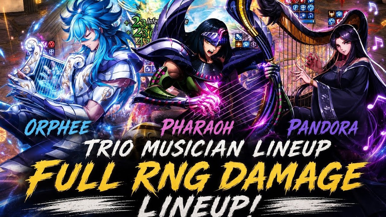 Saint Seiya: Awakening (KOTZ) - Trio Musician Lineup Combo at PvP