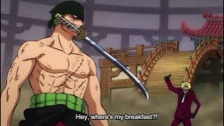 zoro asked sanji where is his breakfast