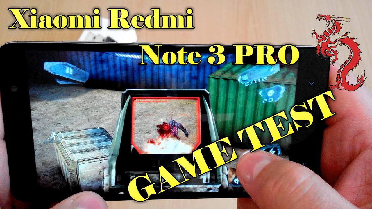 XIAOMI REDMI NOTE 3 PRO//GAME TEST - YouTube