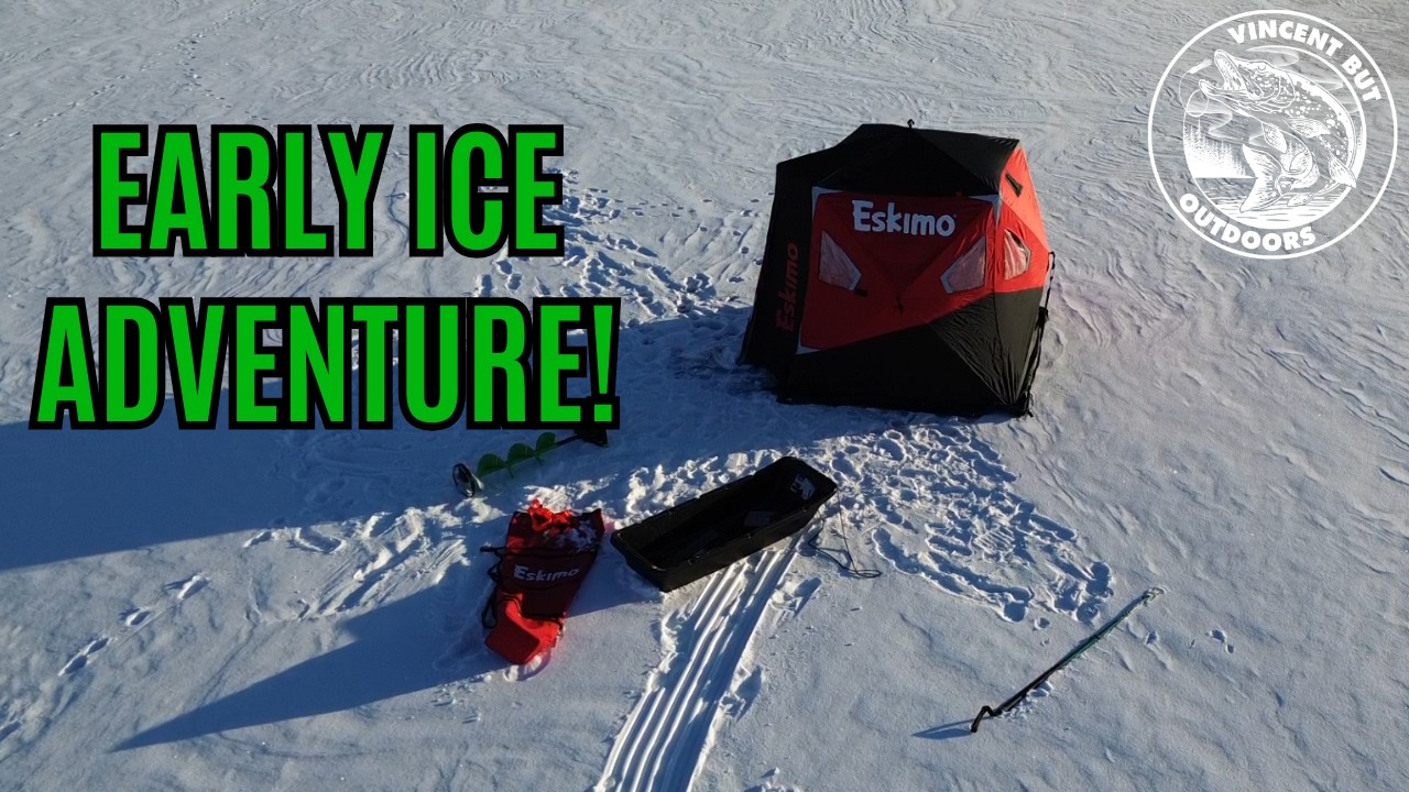Early ice! | Solo Ice fishing for Whitefish!