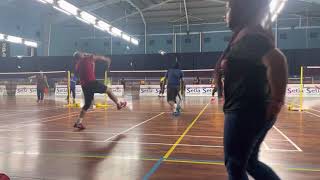 Badminton double ️Partner stoking baru lain macam lajuu ? Juki/Ameer VS Joe/Alias ️