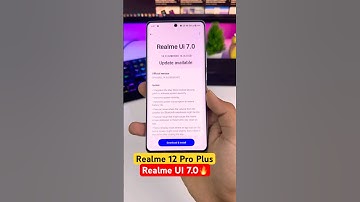 Realme 12 Pro Plus Realme UI 7.0 Android 16 Update