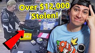 Thief STEALS $12,000 of Pokemon Cards & Gets Caught Red Handed