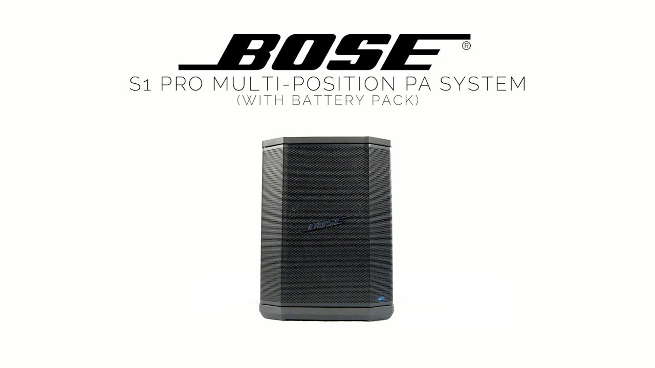 Bose S1 Pro Multi-Positional PA System with Battery Pack