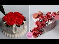 Satisfying Heart Cake Design | Beautiful Heart Cake Decorating Tutorials For Anniversary Day