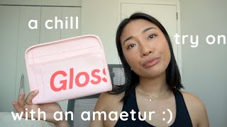 glossier baby review with some asmr unboxing