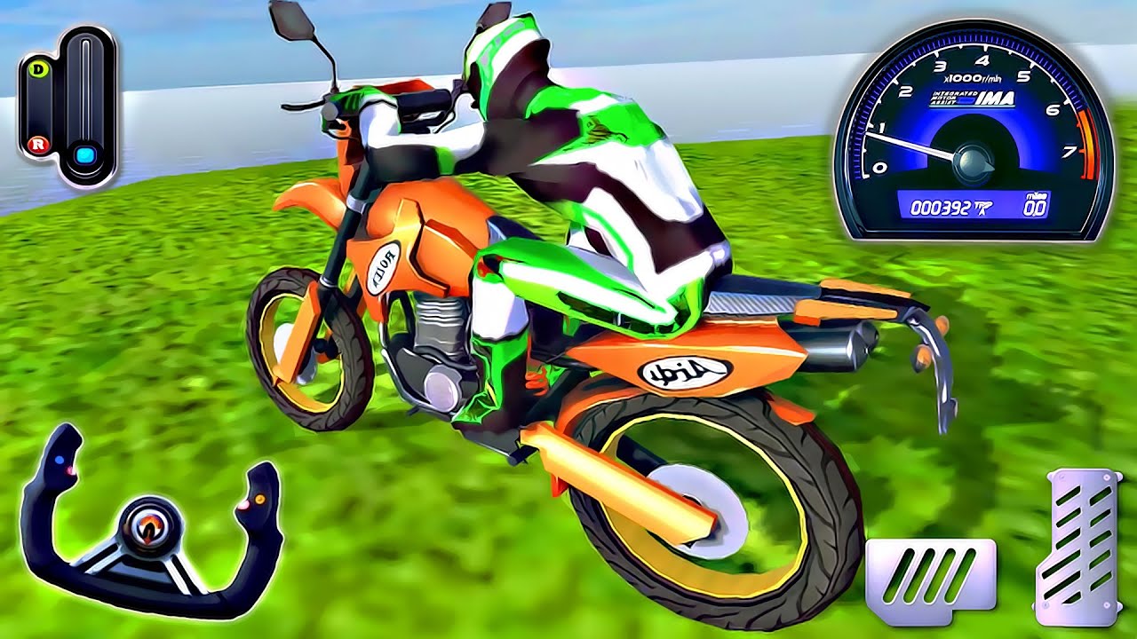 Racing on Bike Game Ramp Motorcycle Stunt Driving Game 3D Android
