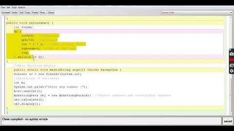 ARMSTRONG NUMBER AS PARAMETERIZED CONSTRUCTOR || JAVA CLASS by ASHISH