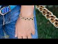 Beaded Bracelet Gold Leaves. 3D Beading Tutorial