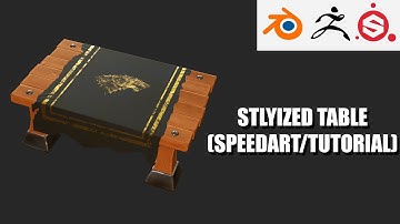 Stylized Table Game Asset -  Blender 2.8, Zbrush, Substance Painter (SpeedArt)