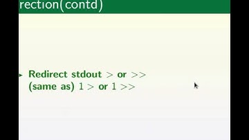 Redirection Pipes - English
