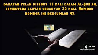 Al-Quran dan Penemuan Sains : Fakta atau Kebetulan? Komposisi Daratan dan Lautan.