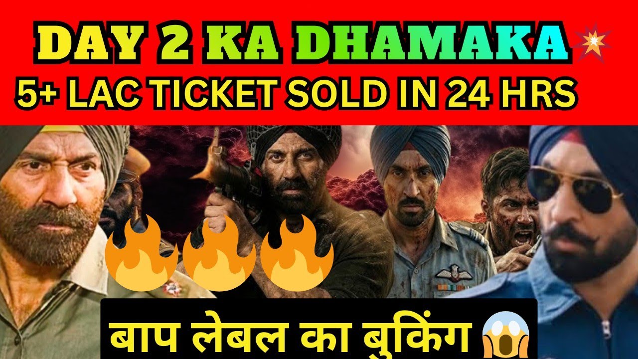 Border 2 Shocking Jump On Day 2 Box office collection, BORDER 2 worldwide collection, Sunny Deol 
