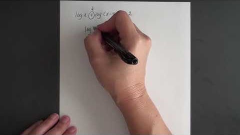 MATH1533 Section 5.6 Logarithmic Equations