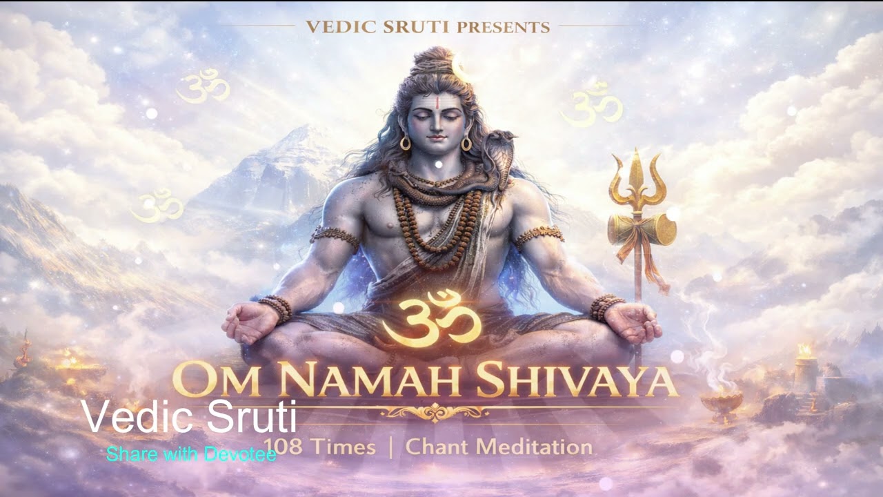 Om Namah Shivaya – 108 Times | Peaceful Shiva Mantra Chant | Vedic Sruti