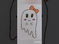Cute 🥰 ghost 👻 drawing #easydrawing #ghost #art #easy #cute #cuteghost#kids#drawing #soeasy