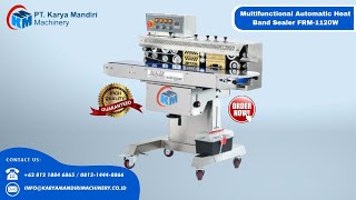 Automatic Heat Solid-Ink Coding Continuous Band Sealer FRM-1120W