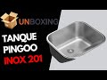 Tanque de Inox para Lavanderia Pingoo de Aço Inox 201, de Sobrepor e Embutir, Unboxing e Primeiras I