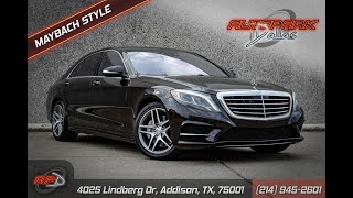 2015 Mercedes Benz S550 with full executive rear seat package
