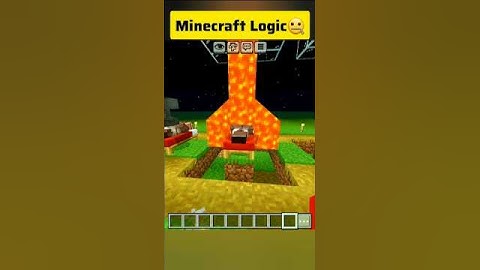 MINECRAFT LOGIC 😂 WAIT FOR IT....#minecraft #shorts