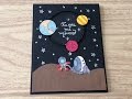 DIY: Tarjeta espacial/cardmaking/estrellas/astronauta/