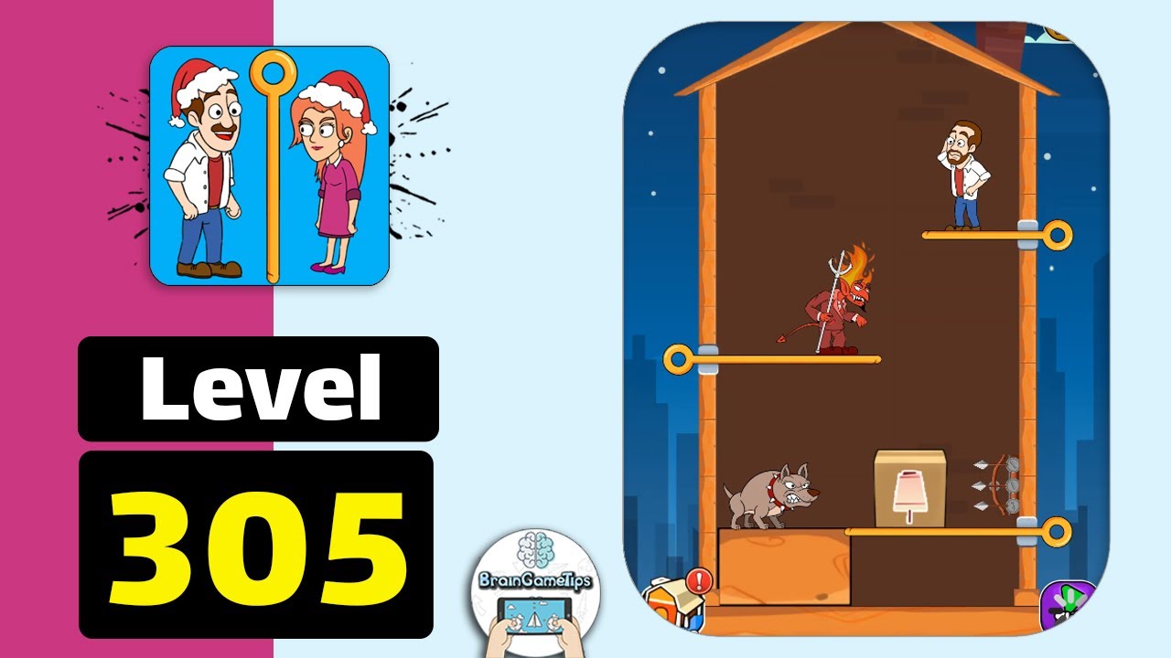 Home Pin: Pull The Pin Puzzle - Level 305 Walkthrough
