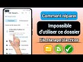 Comment rparer impossible dutiliser ce dossier zarchiver   impossible dutiliser ce dossier pour