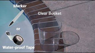 Pool Leak Bucket Test | Rancho California Water District