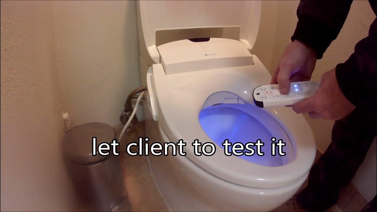 how to easy replace bidet Brondell YouTube