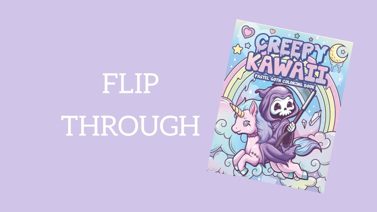 Pastel Goth Cute Coloring Book: Creepy Kawaii Colouring Book WIth