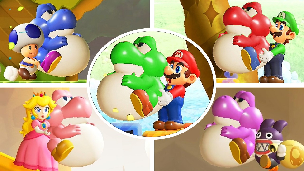 琴姫breeze SUPER MARIO Super Mario Bros. Wonder SWITCH 2 - All Baby Yoshi Minigames - YouTube