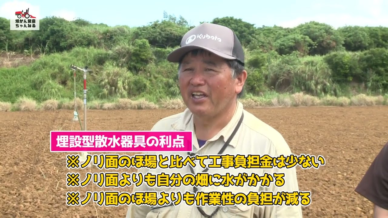 さとうきびの夏植えについて【中央埋設型ほ場】 - YouTube