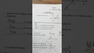 Unit 1 Geometry Test Review Answers