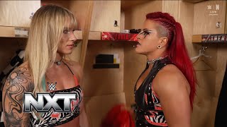 Zaria Confronts Sol Ruca After Royal Rumble Performance During Nxt Backstage Segment