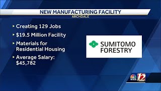 New company invest in Randolph County , creating hundreds of jobs