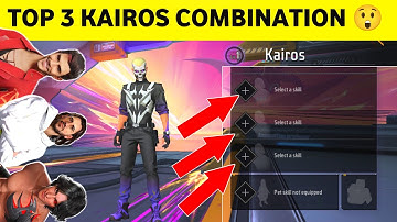 KAIROS ( IMMORTAL SKILL COMBINATION ) free fire KAIROS character ability Top 3 Character combination