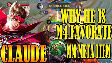 CLAUDE 1 SHOT BUILD IS HERE! |CLAUDE 100% MELTDONW THE ENEMIES | CLAUDE NEW 100% ATTACK SPEED BUILD