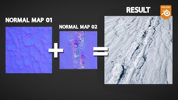 How to Combine Normal Maps Easy | Blender tutorial