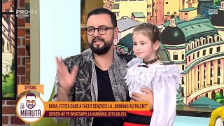 Dora a făcut senzație la „Românii au talent” și cântă LIVE în emisiunea #LaMaruta image