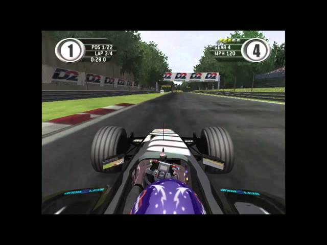 F1 2001 Xbox Alonso Minardi Monza Gameplay