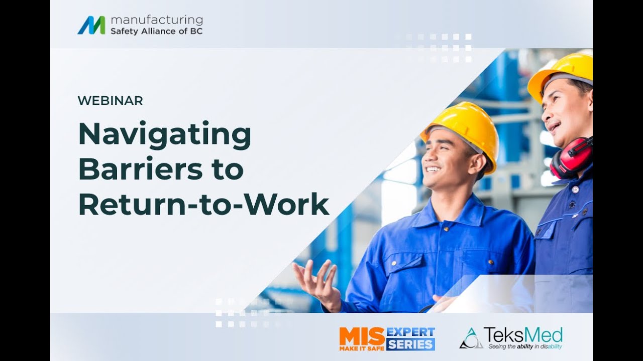 Webinar | Navigating Barriers to Return to Work - YouTube