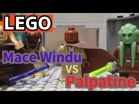 LEGO STAR WARA Palpatine's arrest Mace Windu vs Darth Sidious