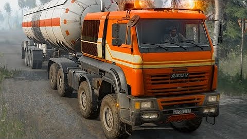 kamaz azov 64131 6x6 snowrunner mods - snowrunner mods - kamaz 6x6 | gameplay