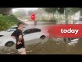 Flash flood near Ikea Tampines