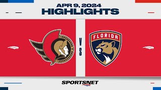 NHL Highlights | Senators vs. Panthers - April 9, 2024