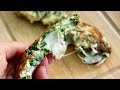 HAMBURGUESITAS DE ESPINACA Y RICOTTA RELLENAS DE MOZZARELLA/ SIN LGUTEN/ FACILES Y SANAS