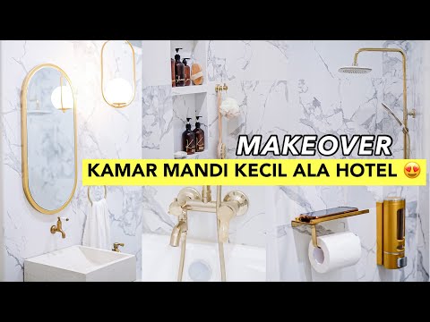 MAKEOVER KAMAR MANDI KECIL ALA HOTEL | #ROOMTOUR #BATHROOM